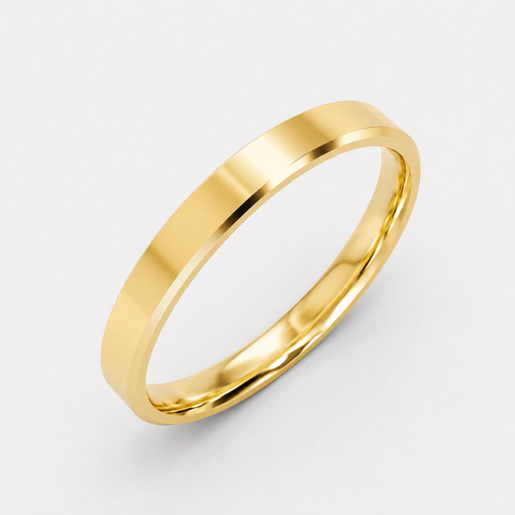 Classic Court Shape 2mm Plain Women's Wedding Band