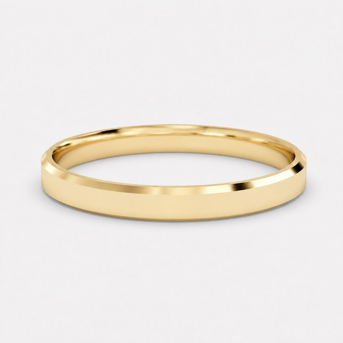 Classic Court Shape 2mm Plain Women's Wedding Band