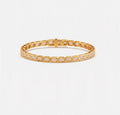 10.00ct Emerald Diamond Tennis Bracelet - 9k Yellow Gold