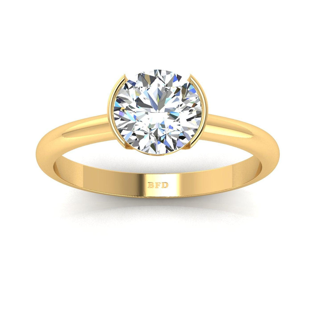 Certified Round Diamond Solitaire Engagement Ring 1.00CT E/VS