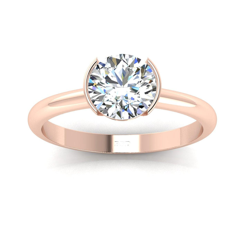 Certified Round Diamond Solitaire Engagement Ring 1.00CT E/VS