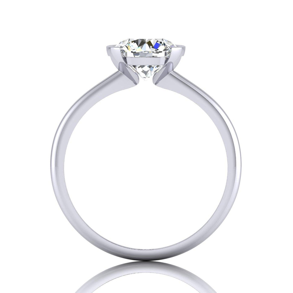 Certified Round Diamond Solitaire Engagement Ring 1.00CT E/VS