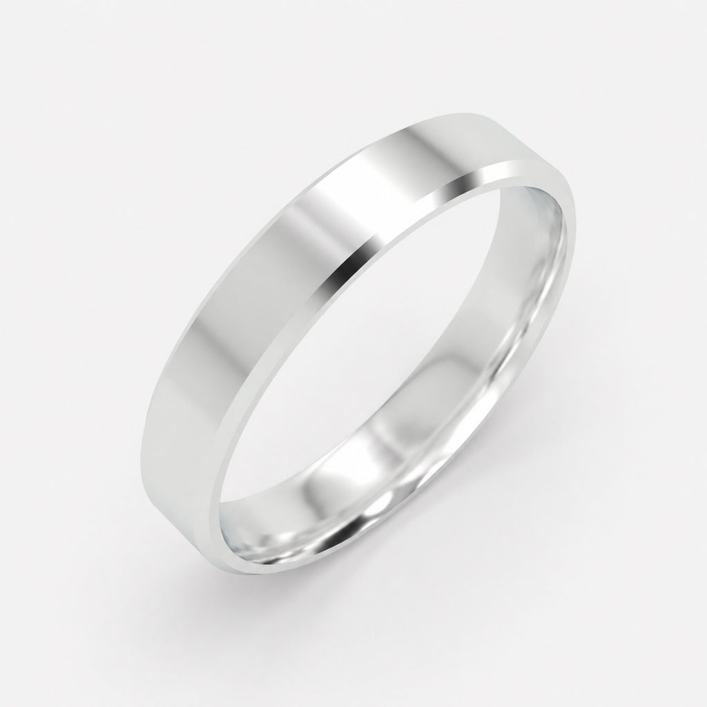 Classic Court Shape 3mm Plain Women's Wedding Band