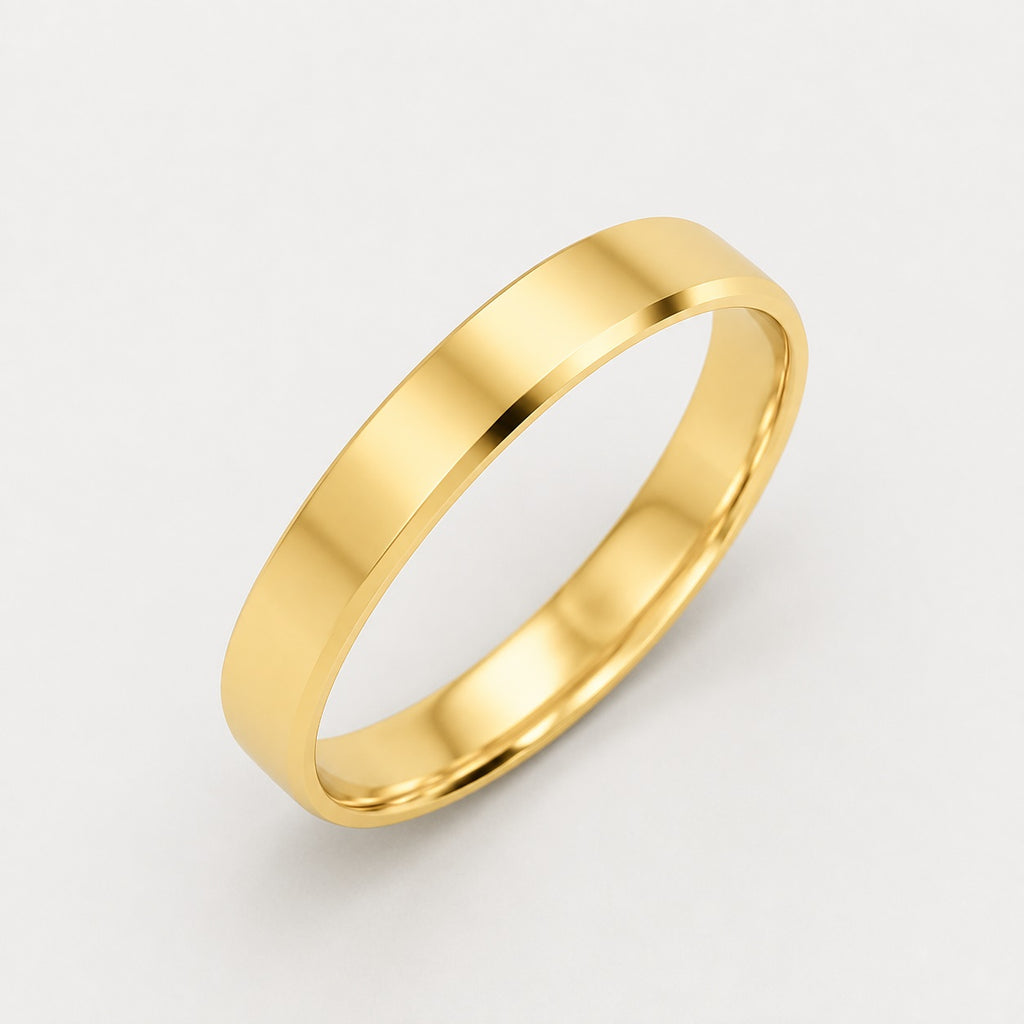 Classic Court Shape 3mm Plain Women's Wedding Band