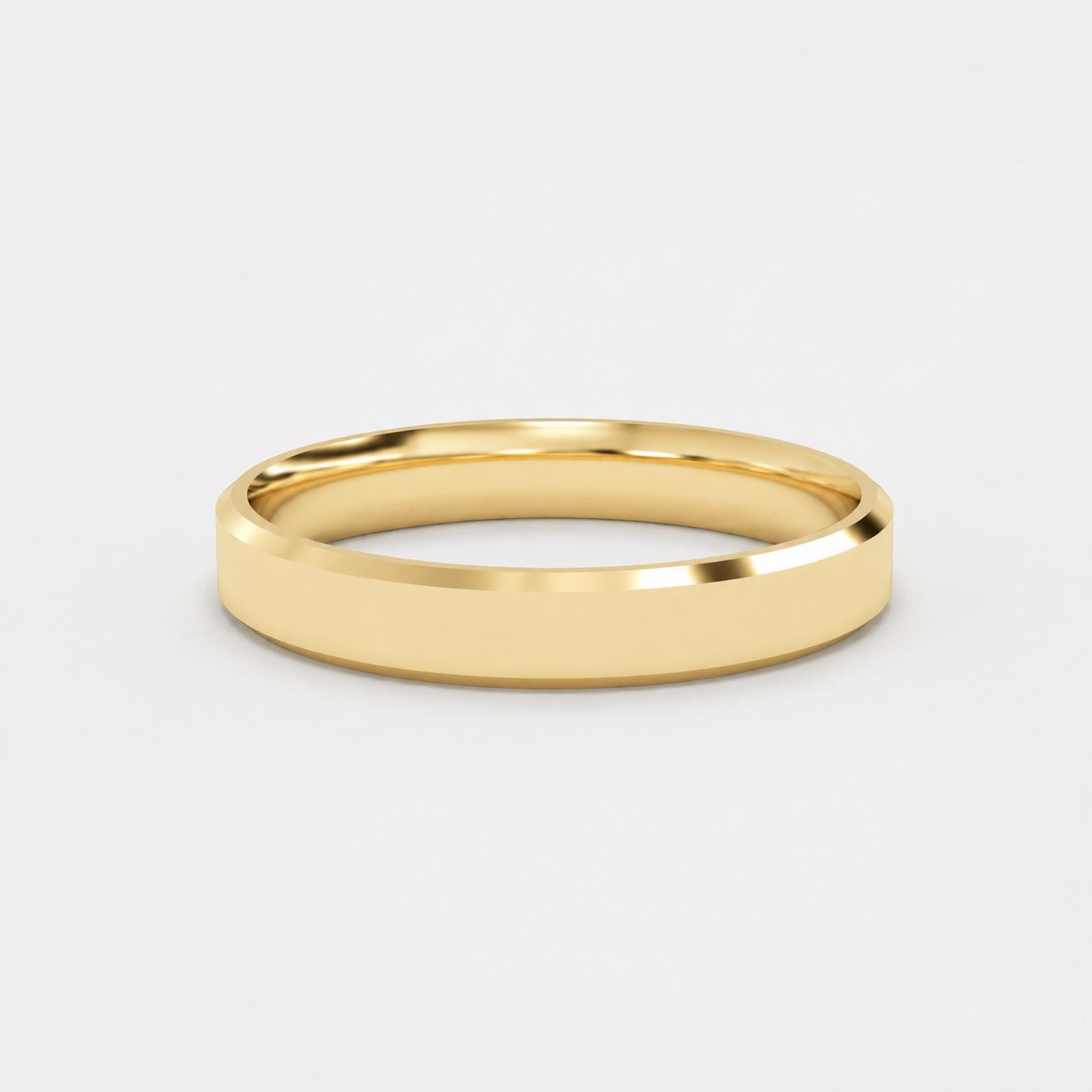 Classic Court Shape 3mm Plain Women's Wedding Band