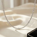 7.5ct Round Diamond Tennis Necklace – 18K White Gold, D/VS, Certified