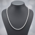 Luxury Gift ! D/VS 40.00Ct Lab Grown Round Diamond Tennis Necklace in Hallmarked 9k Gold