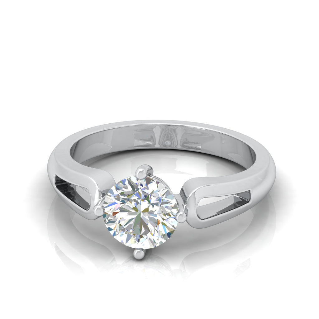 Classic 2.00 Carat D/VS Lab Round Diamond Solitaire Engagement Ring For Women