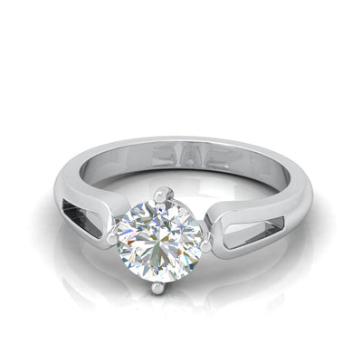 Classic 2.00 Carat D/VS Lab Round Diamond Solitaire Engagement Ring For Women