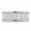 3.00 Carat Baguette Diamond Channel Set Full Eternity Ring in Gold & Platinum