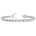 7.00ct Round Diamond Tennis Bracelet - Platinum