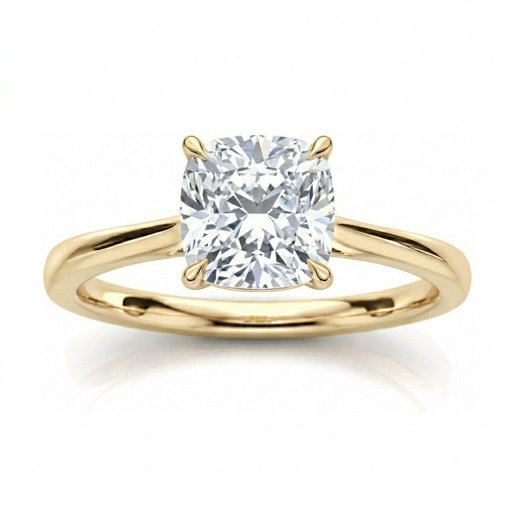 D/VVS Lab Grown Diamond Solitaire Engagement Ring