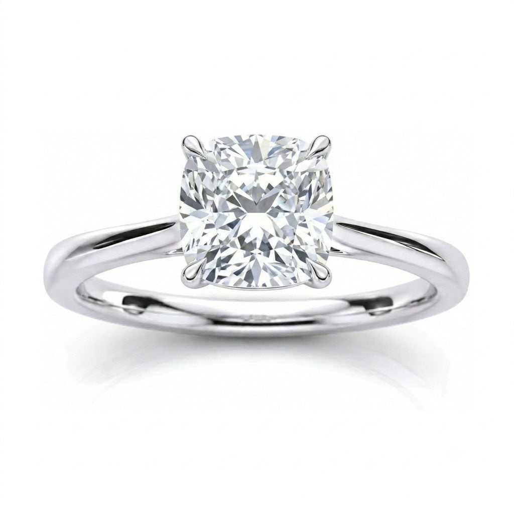 D/VVS Lab Grown Diamond Solitaire Engagement Ring