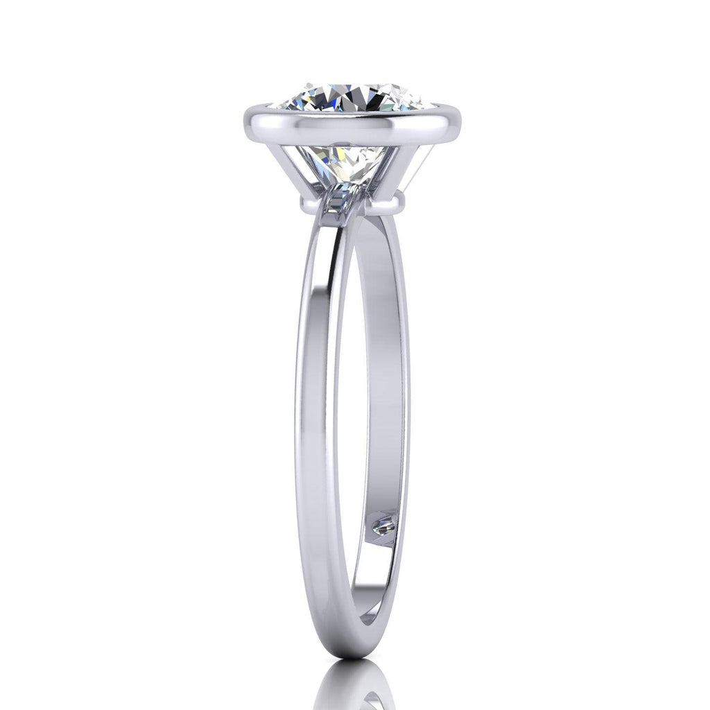 Certified Classic Round Diamond Solitaire Engagement Ring 1.00CT E/VS