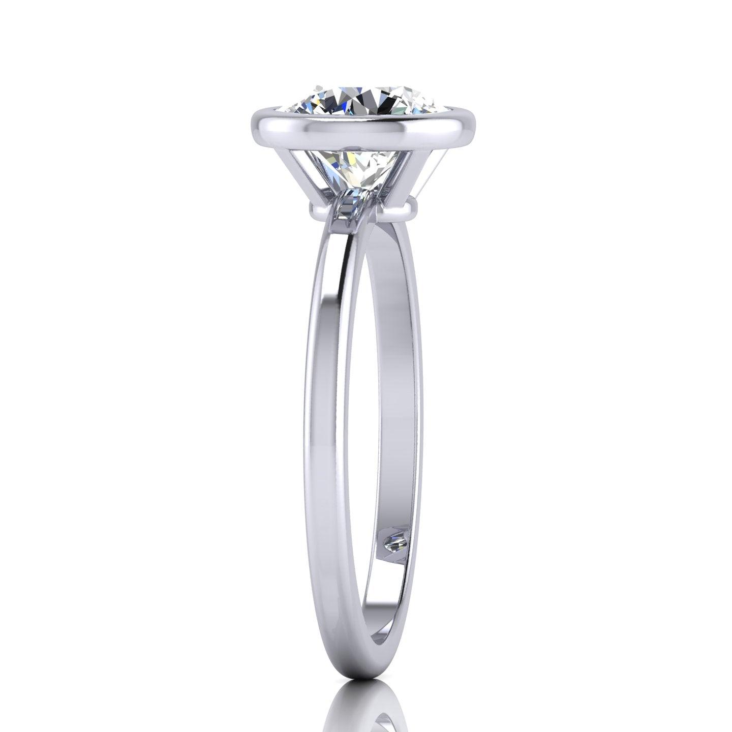 Certified Classic Round Diamond Solitaire Engagement Ring 1.00CT E/VS
