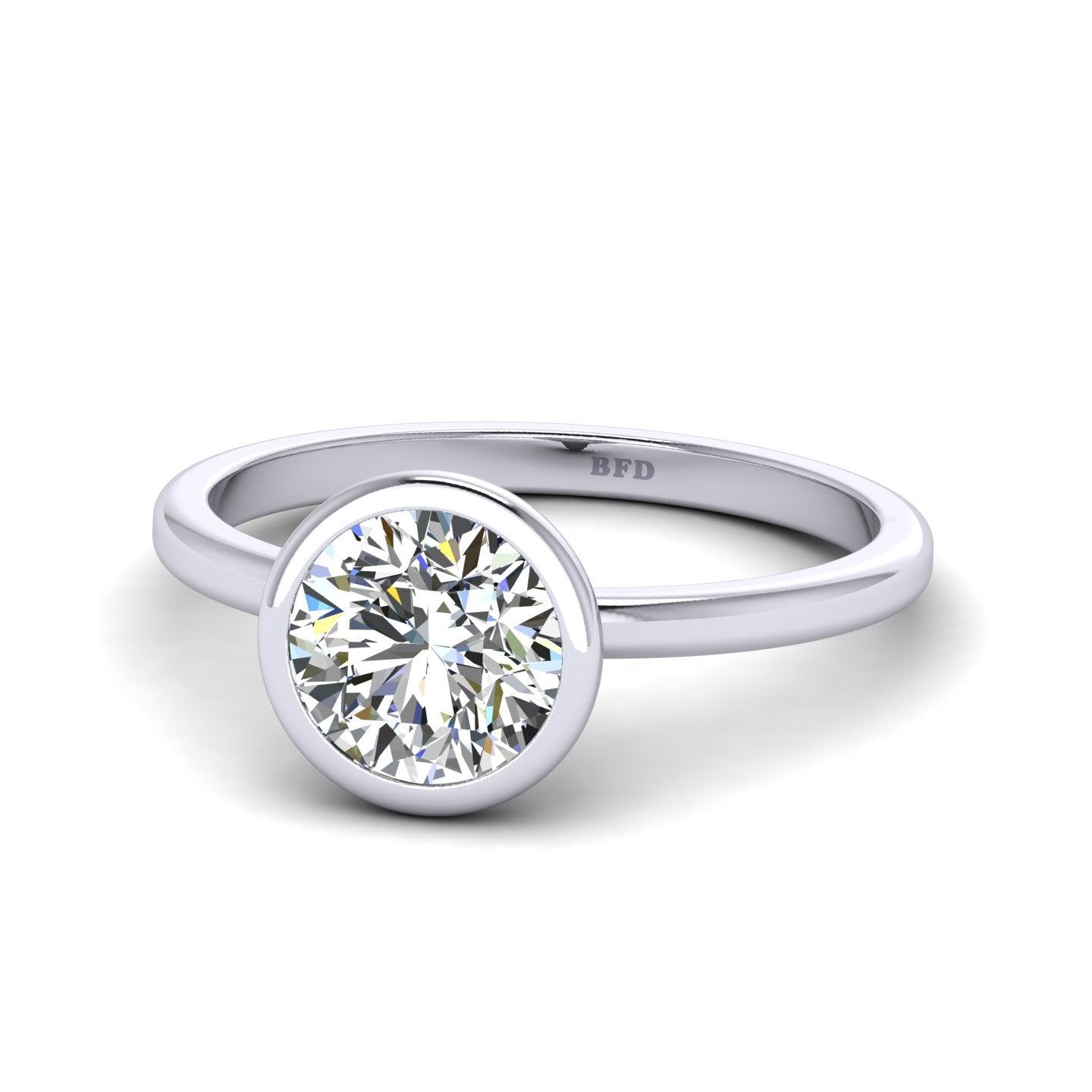 Certified Classic Round Diamond Solitaire Engagement Ring 1.00CT E/VS