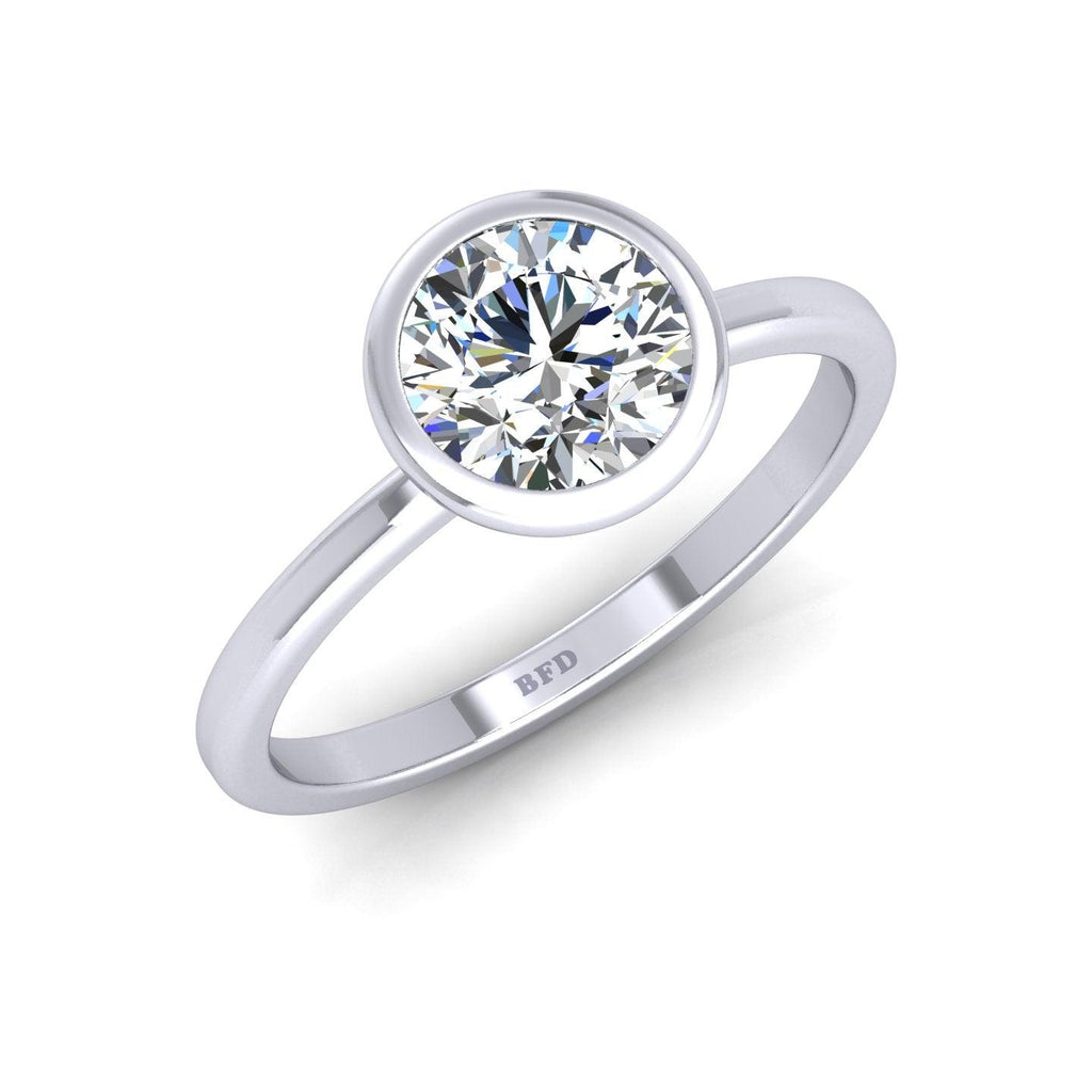 Certified Classic Round Diamond Solitaire Engagement Ring 1.00CT E/VS