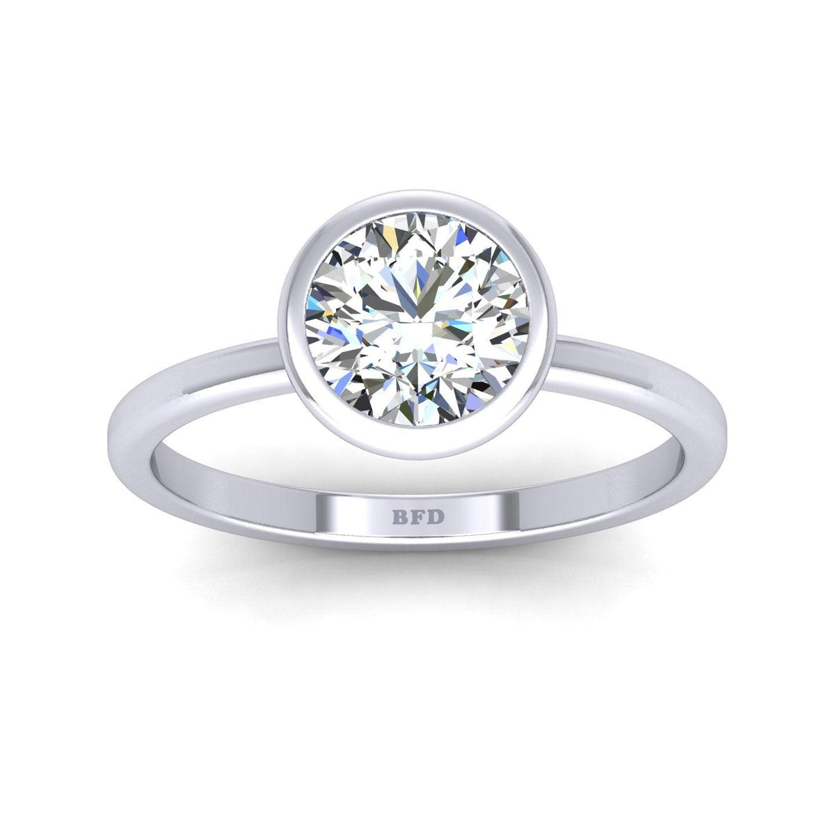 Certified Classic Round Diamond Solitaire Engagement Ring 1.00CT E/VS