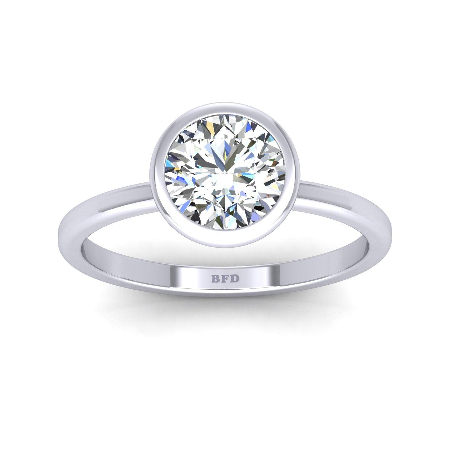 Certified Classic Round Diamond Solitaire Engagement Ring 1.00CT E/VS