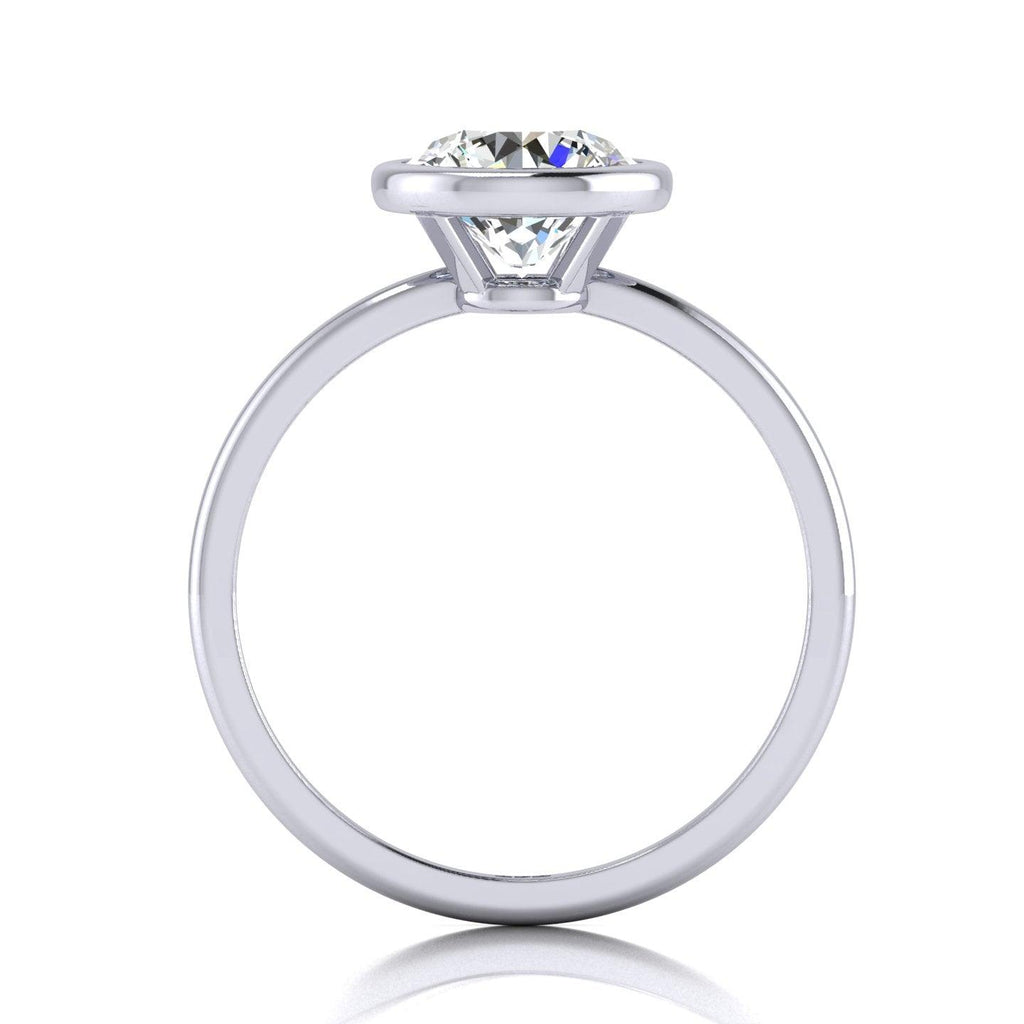 Certified Classic Round Diamond Solitaire Engagement Ring 1.00CT E/VS