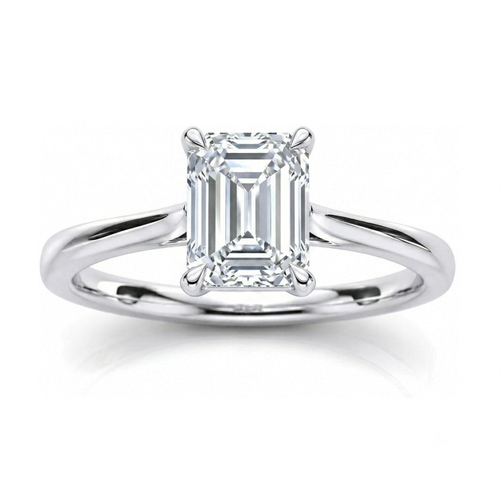 D/VVS Lab Grown Diamond Solitaire Engagement Ring