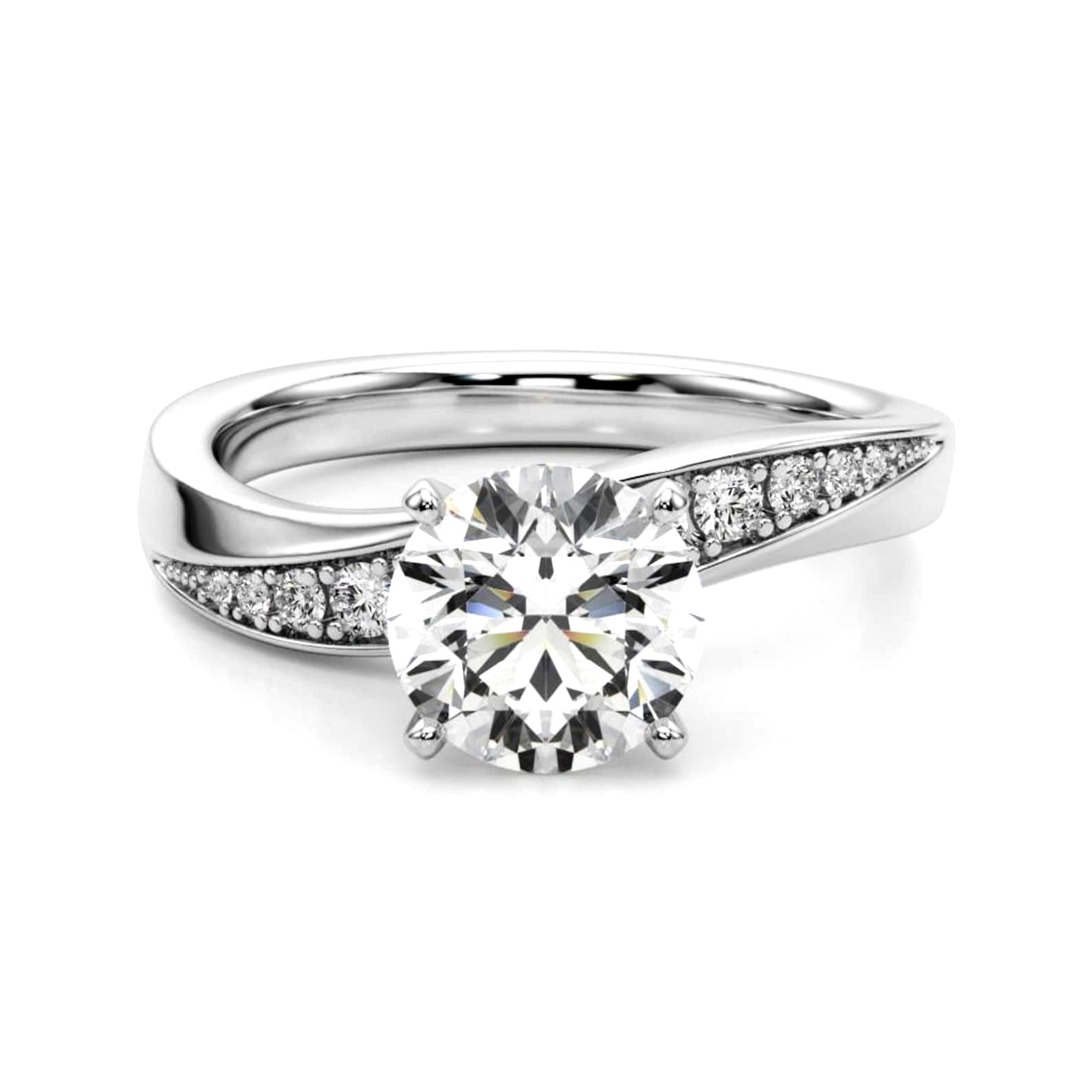 Great Offer..! Bezel Set Black Diamond Solitaire Engagement Ring - 1.00 carat