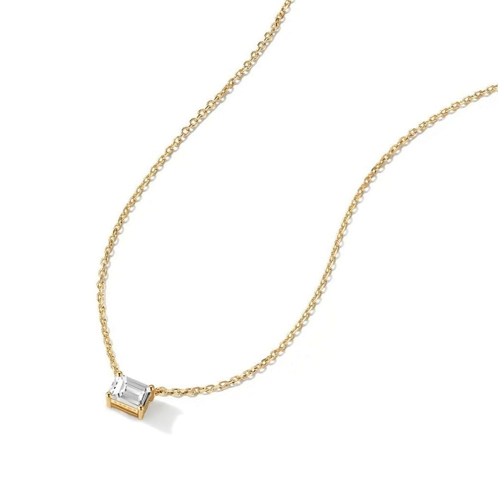GIA Certified F/VS Emerald Natural Diamond Solitaire Pendant in Gold (0.30–1.00CT)
