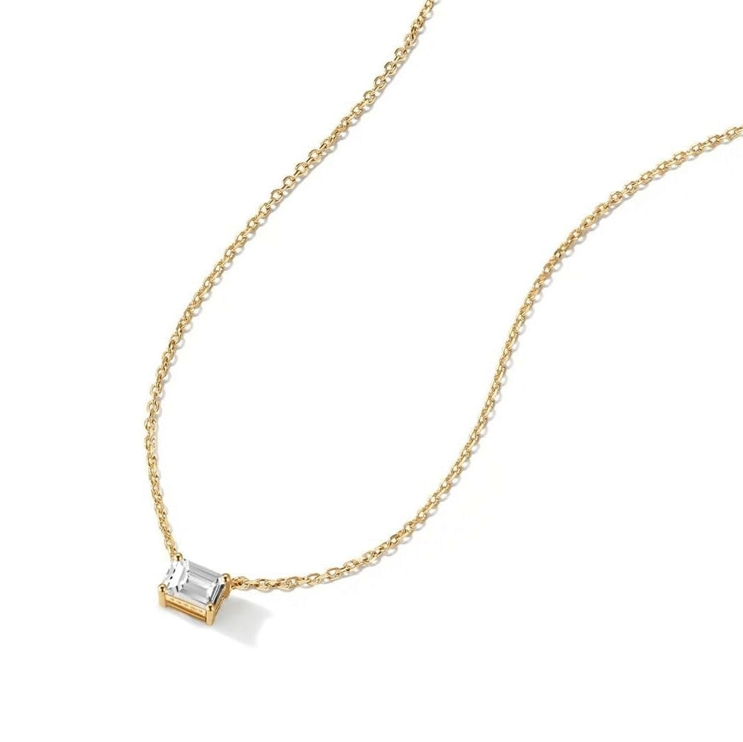GIA Certified F/VS Emerald Natural Diamond Solitaire Pendant in Gold (0.30–1.00CT)