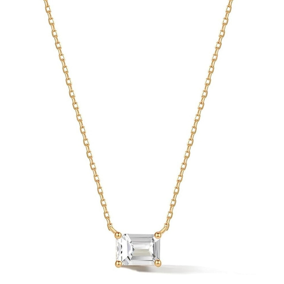 GIA Certified F/VS Emerald Natural Diamond Solitaire Pendant in Gold (0.30–1.00CT)