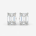 GIA Certified 2.00Ct E-F/VVS2 Emerald Diamonds Stud Earring In Platinum