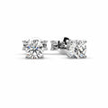 Best Gift ! D/VVS Round Diamond Stud Earrings in White Gold - 0.25 - 0.50Carat