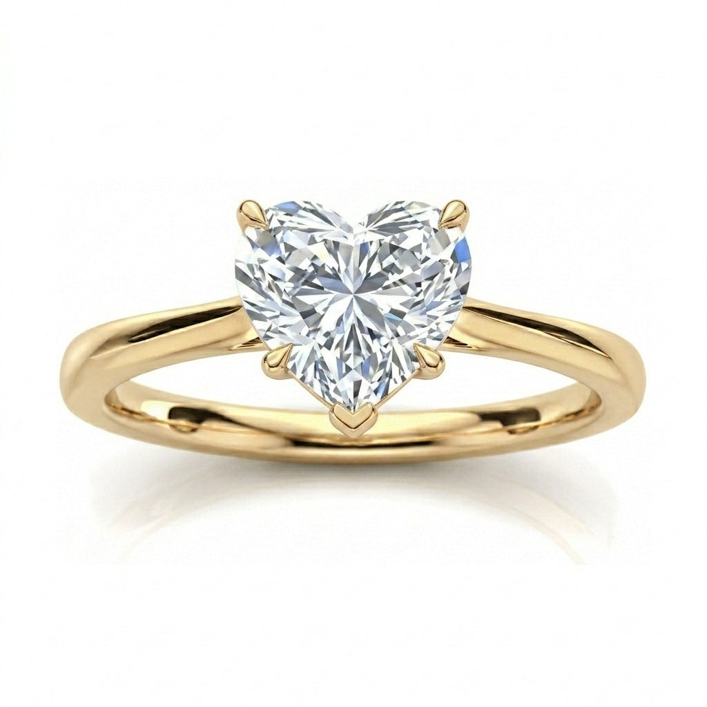 D/VVS Lab Grown Diamond Solitaire Engagement Ring