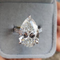 9.50 Carat IGI Certified Pear Shape Diamond Women's Engagement Ring