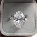 Last Piece ! 9.50 Carat IGI Certified Oval Diamond Women's Engagement Ring