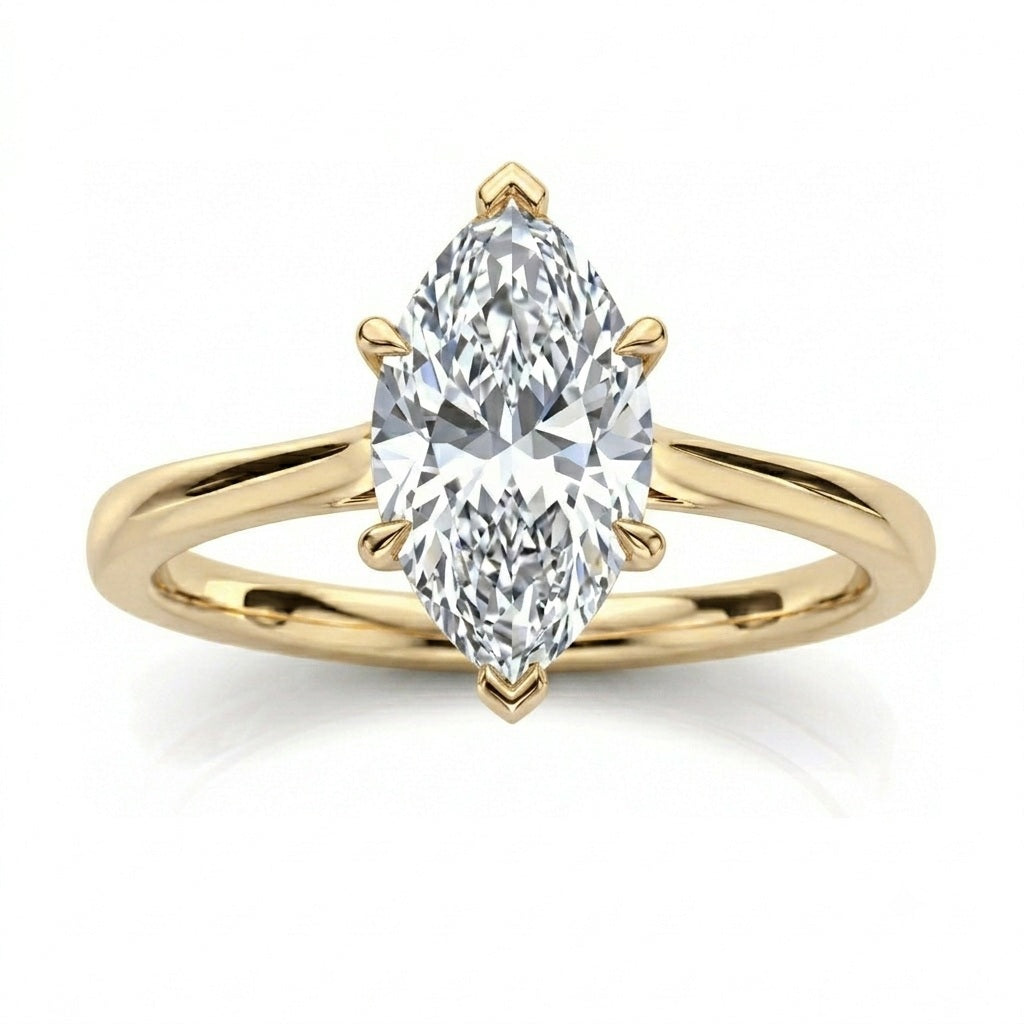 D/VVS Lab Grown Diamond Solitaire Engagement Ring