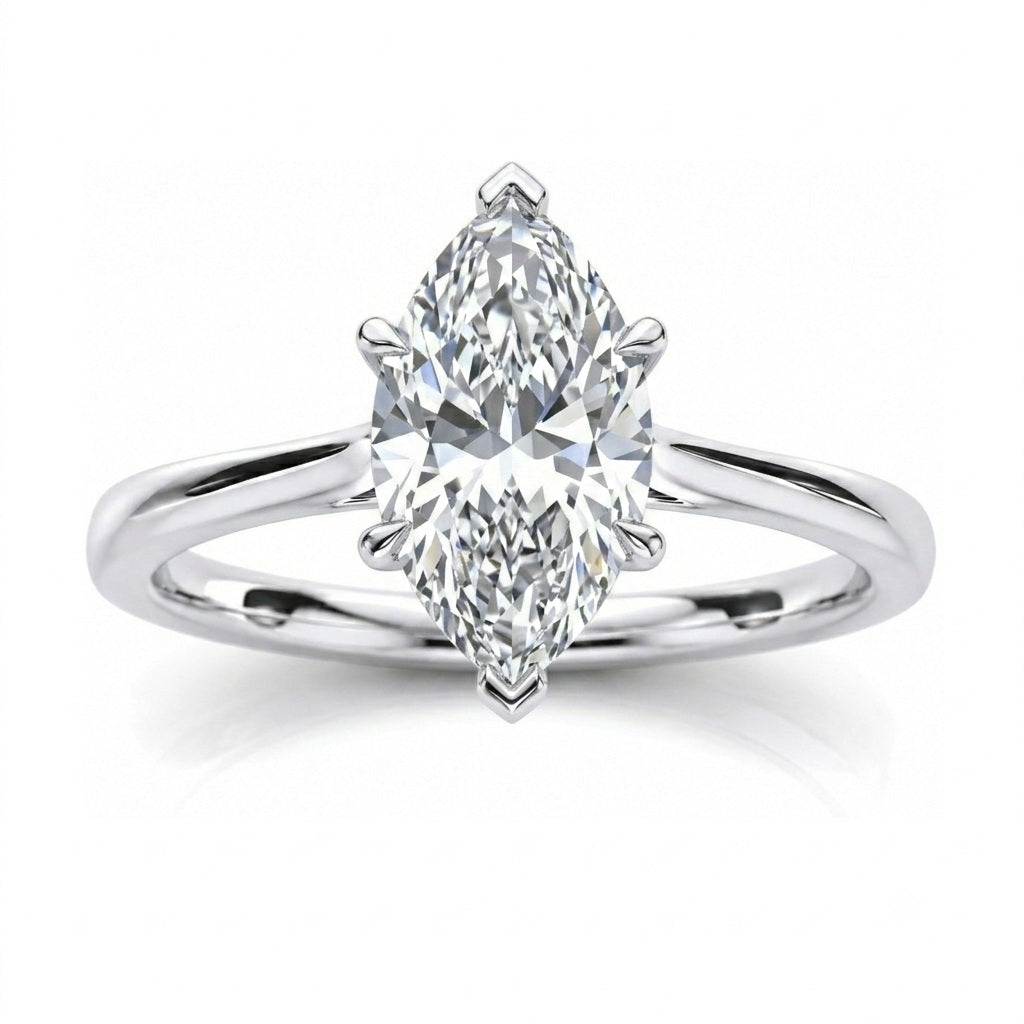 D/VVS Lab Grown Diamond Solitaire Engagement Ring