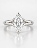 Women's IGI Certified Lab Grown 2.01 Ct Marquise Diamond Solitaire Engagement Ring in Platinum