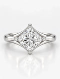 Princess Diamond Solitaire Ring 10.15 Carat Claw Set Engagement Ring IGI Lab Grown in Platinum