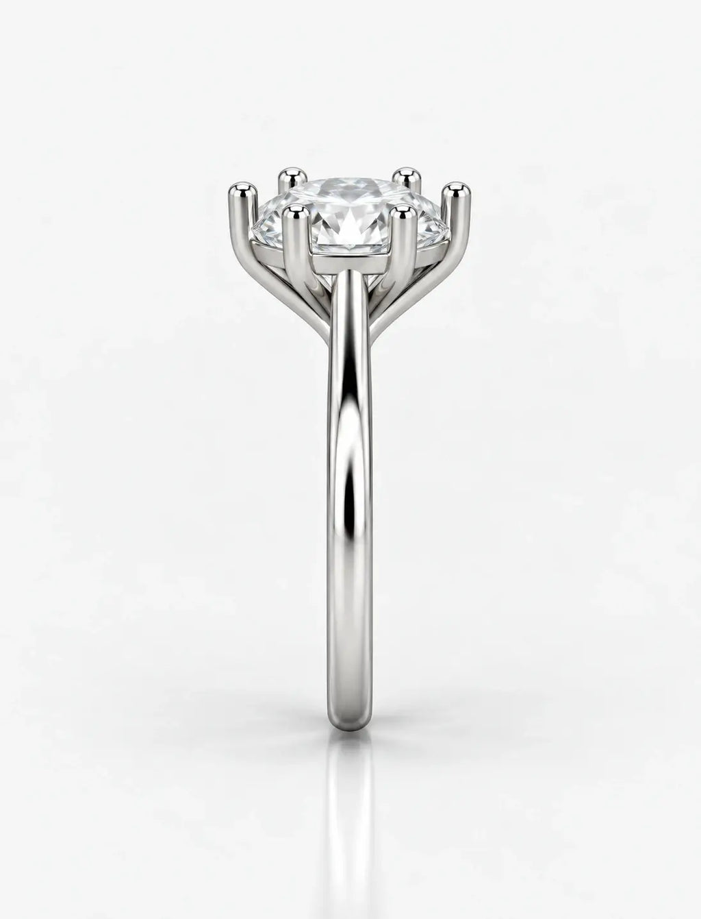 Round Brilliant Cut Diamond Solitaire Ring 5.24 Carat Lab Grown IGI Certified Engagement Ring in Platinum