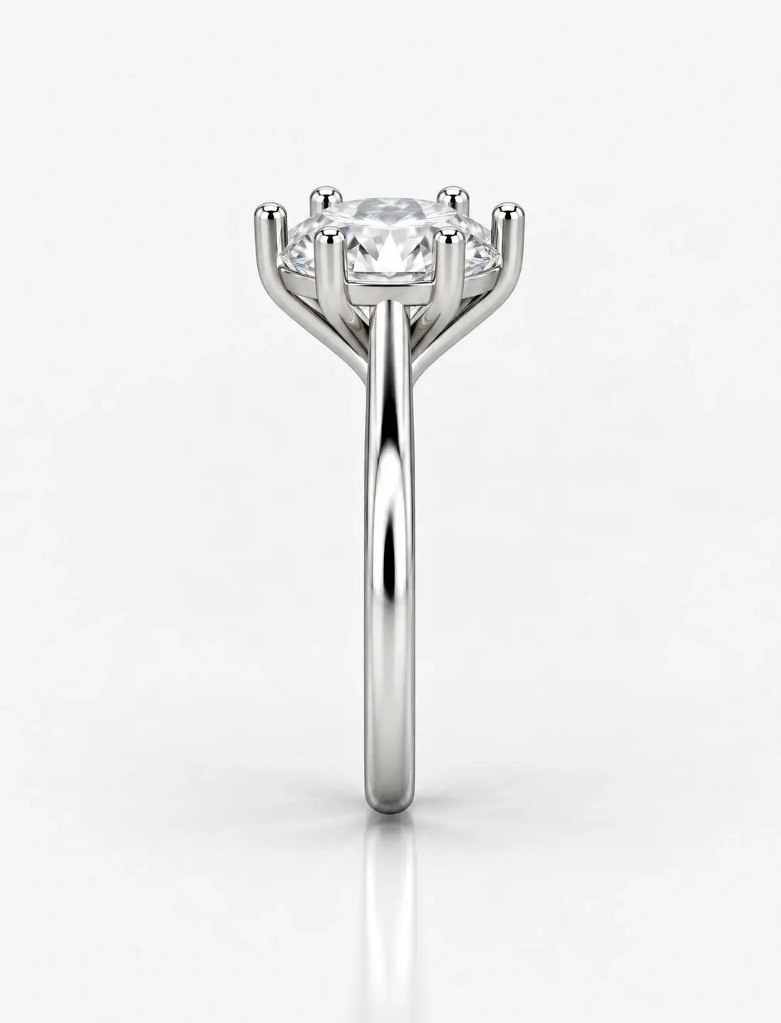 Round Brilliant Cut Diamond Solitaire Ring 5.24 Carat Lab Grown IGI Certified Engagement Ring in Platinum