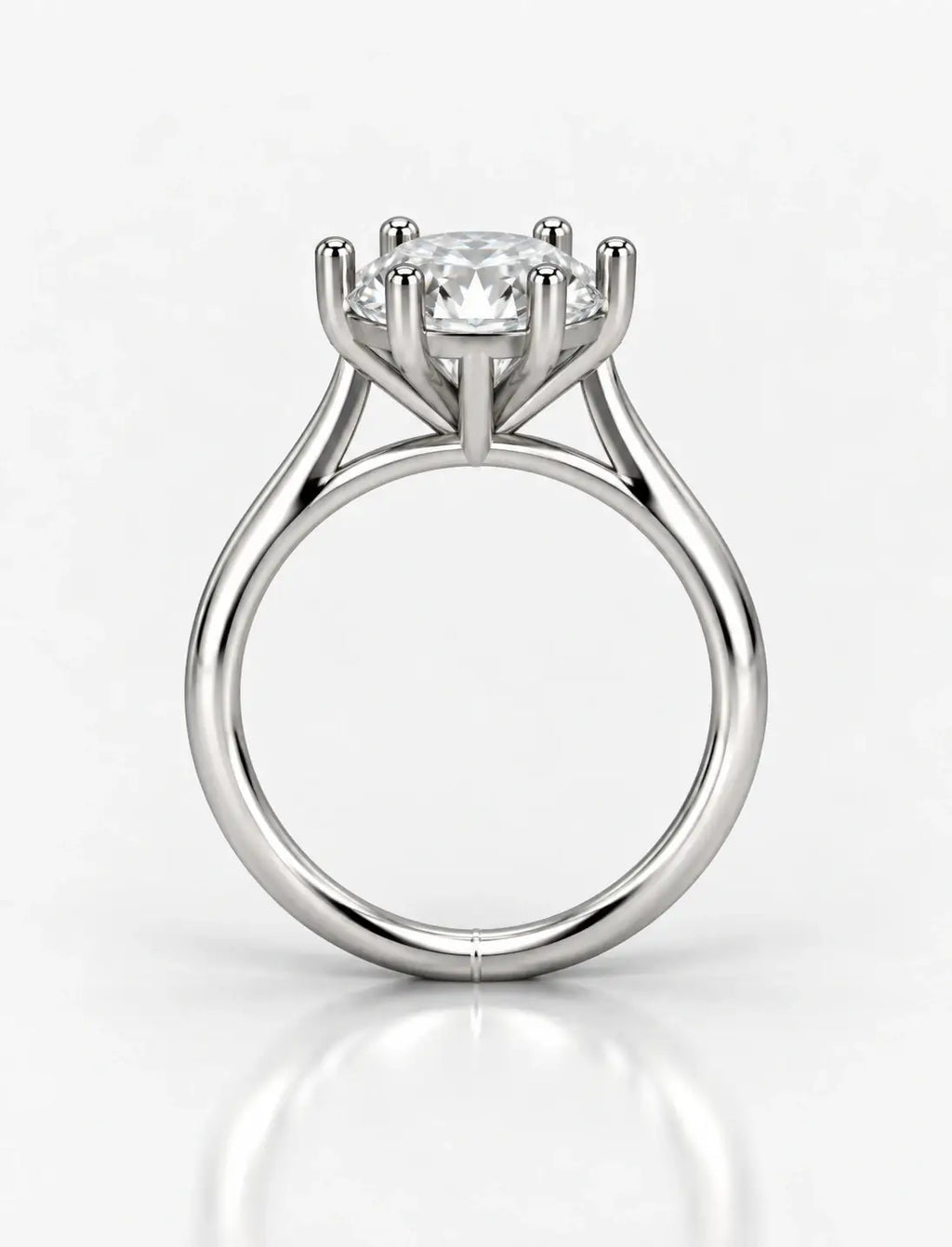 Round Brilliant Cut Diamond Solitaire Ring 5.24 Carat Lab Grown IGI Certified Engagement Ring in Platinum