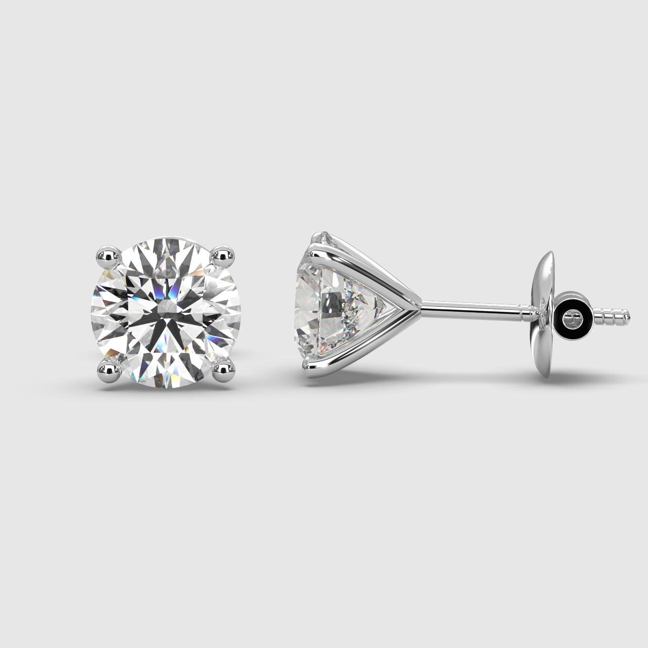 certified diamond stud earrings near me