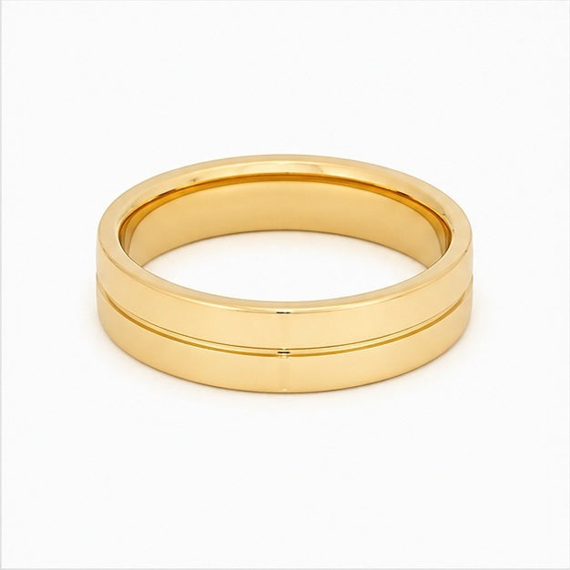 Men’s 6mm Wedding Ring in Yellow Gold