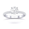 Certified Round Diamond Hidden Halo Engagement Ring 2.50Ct