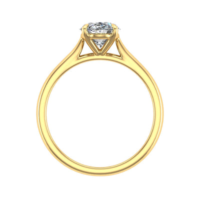 Special Offer ! G/VS 4.00 CT IGI Certified Oval Diamond Solitaire Engagement Ring in 18k Yellow Gold