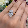 IGI 5.00CT D/VVS Oval Lab Diamond Solitaire Ring In 18k Yellow Gold