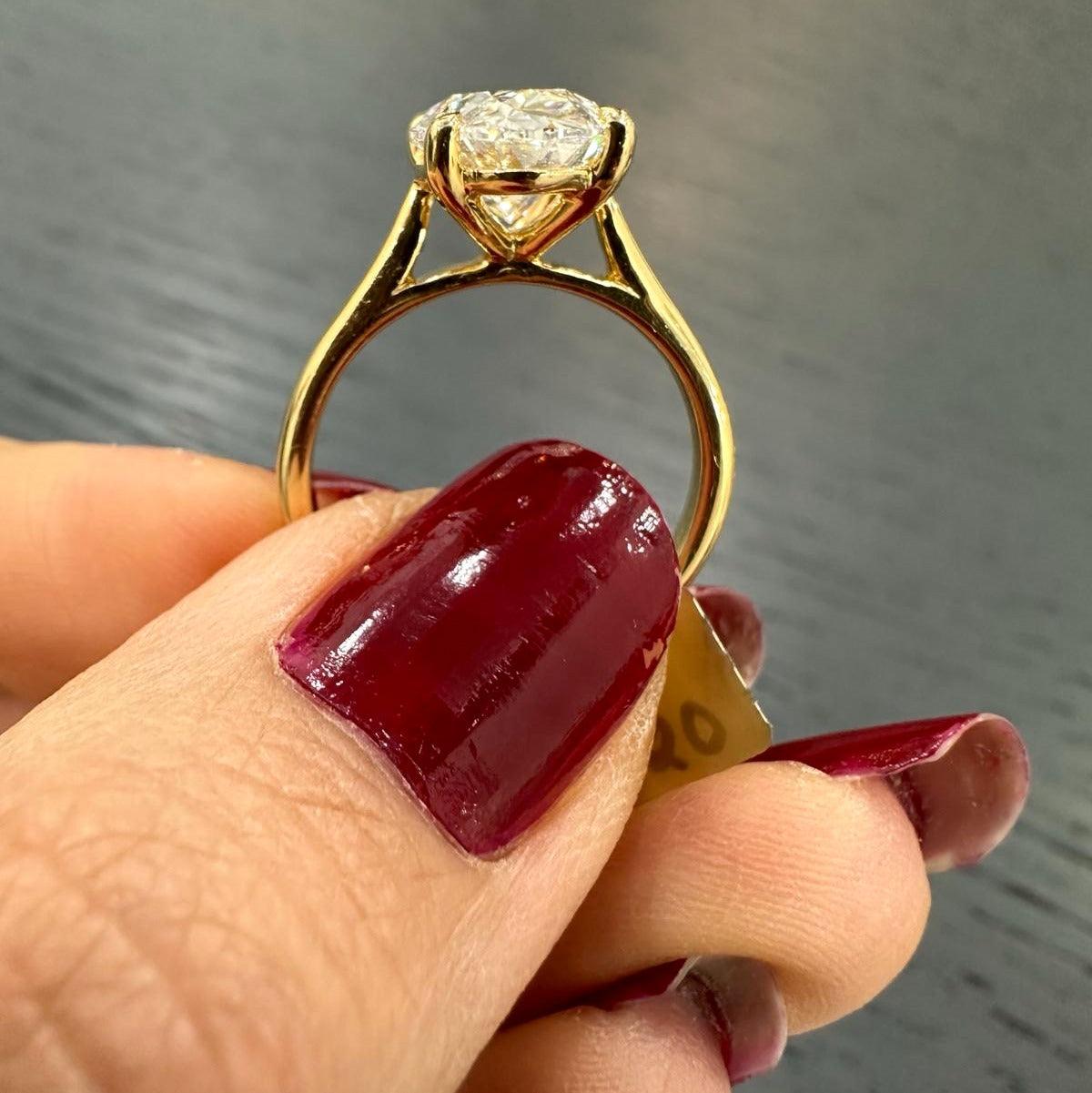 solitaire engagement ring by amadadiamonds