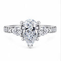 IGI Certified D/VS 2.00 Carat Pear Cut Lab Diamond Engagement Ring 950 Platinum