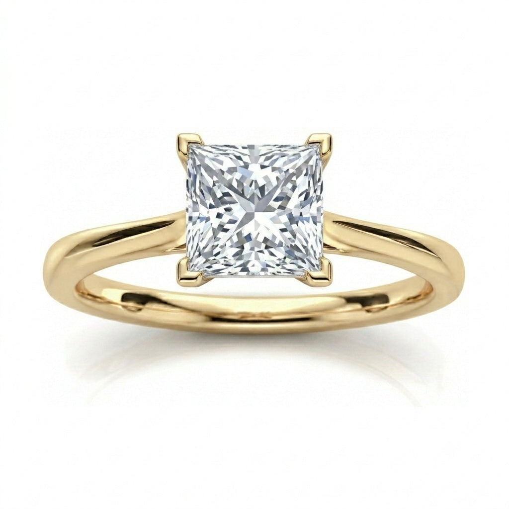 D/VVS Lab Grown Diamond Solitaire Engagement Ring