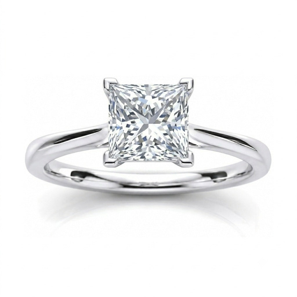 D/VVS Lab Grown Diamond Solitaire Engagement Ring